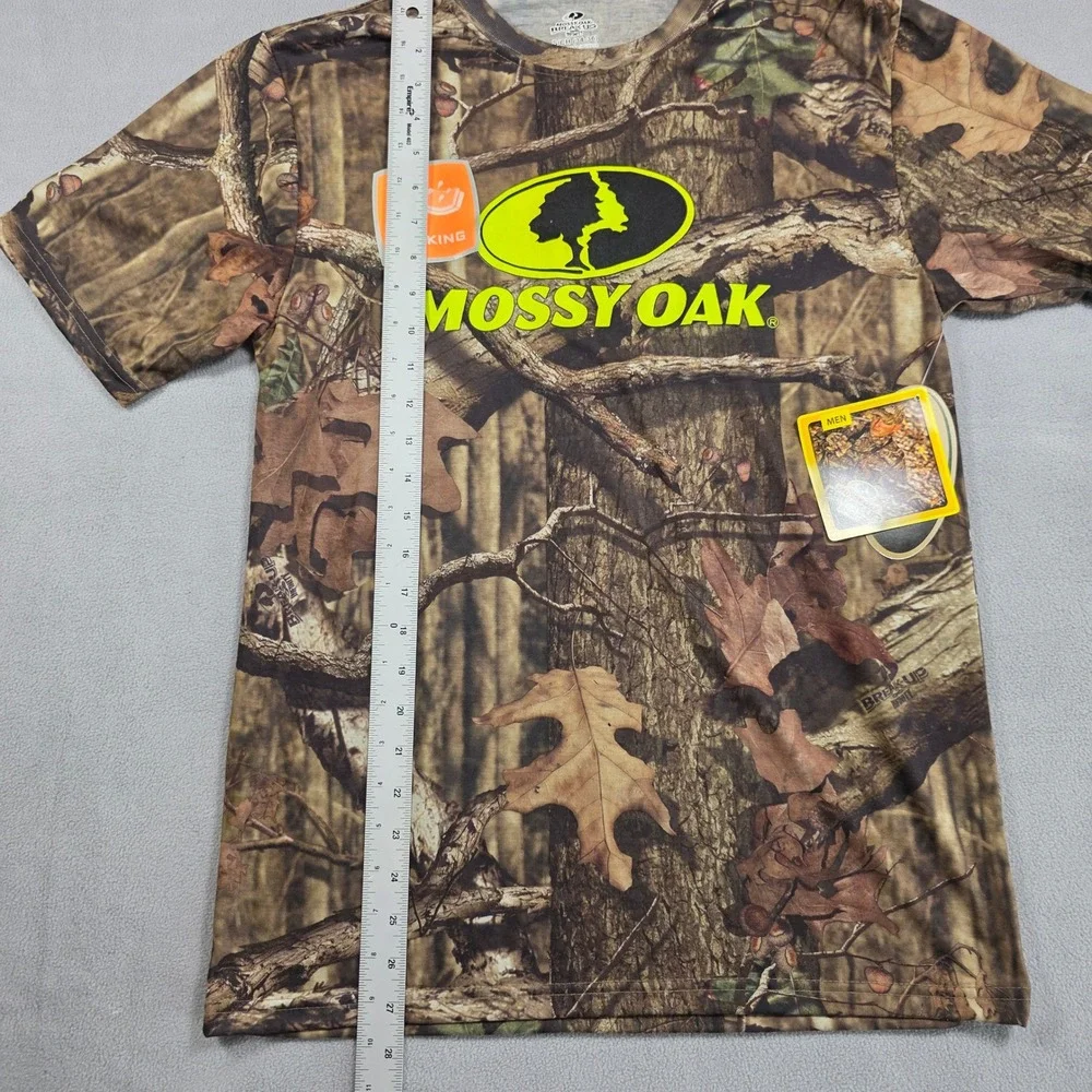 Mossy Oak T-Shirt Men Small Camo Break-Up Infinity Wicking Camouflage